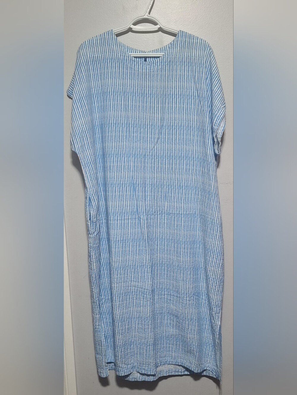 XL Smash + Tess Relaxed Blue Stripe Women's Dress